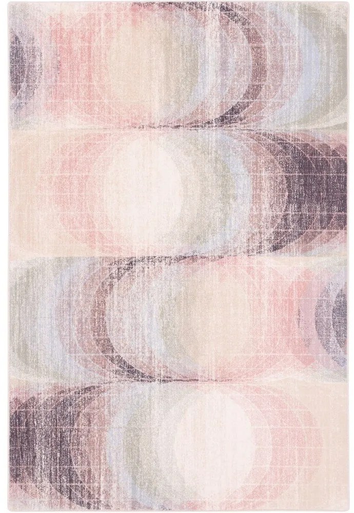 Светлорозов вълнен килим 133x190 cm Kaola - Agnella