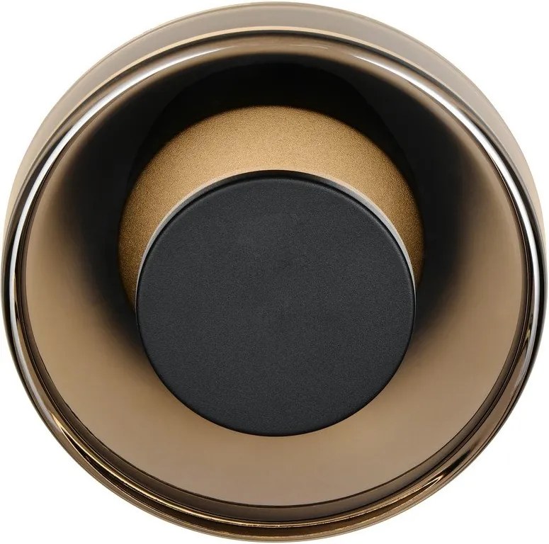 Матово черно LED затъмняваща се стенна лампа ø 22 cm Celeste – Trio