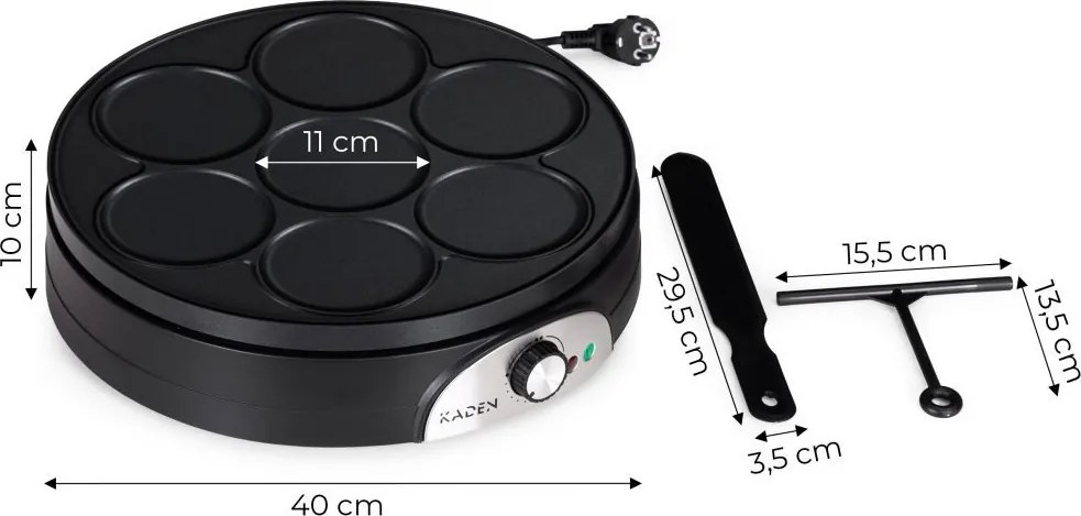 Електрически тиган за пържене на палачинки и палачинки 1500 W