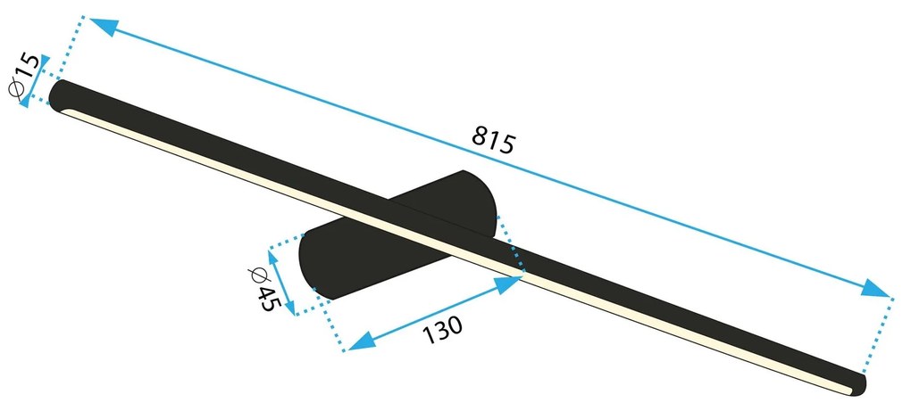 Аплик LED 80CM APP1343-W Black