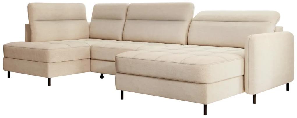 Разтегателен диван в П-образна форма NERTO, 306x100x165, toscany 18, десен
