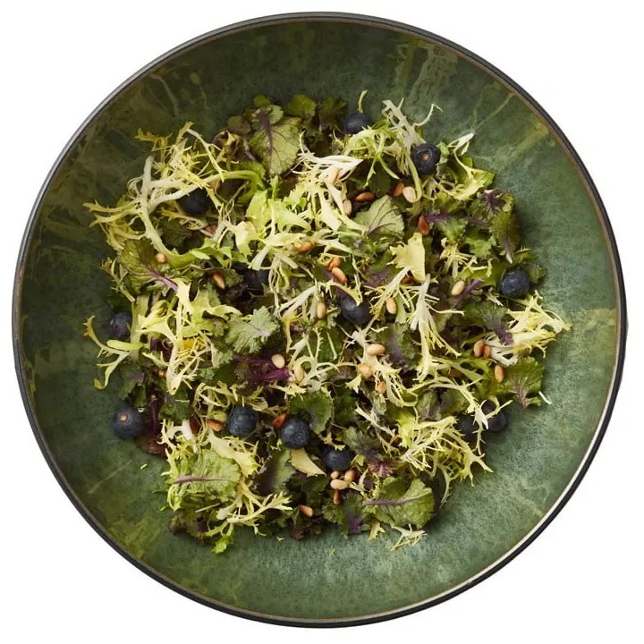 Зелена/черна глинена купа ø 30 cm Gastro Green/Black – Bitz