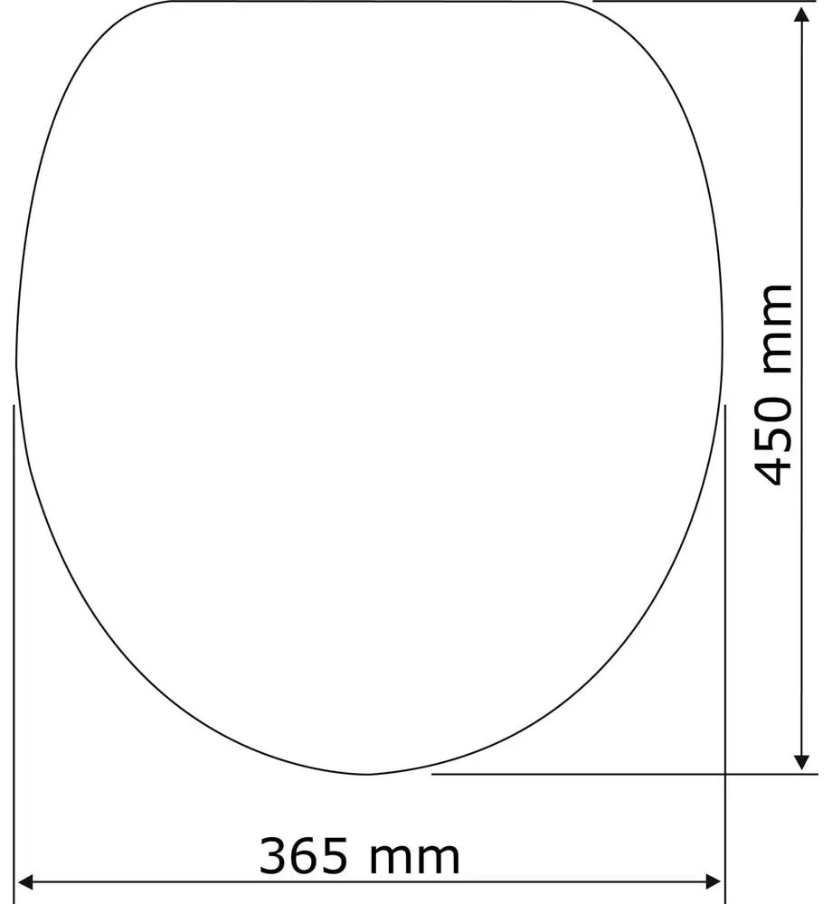 Тоалетна чиния с автоматично затваряне 36,5 x 45 см Baltic – Wenko
