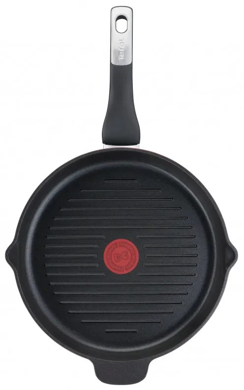Грил тиган Tefal E2294074 GRILP 26 RND IC G6 UNLIMITED CA, 26 см, Thermo-Signal & Fusion, Без PFOA, Индукция, Черен