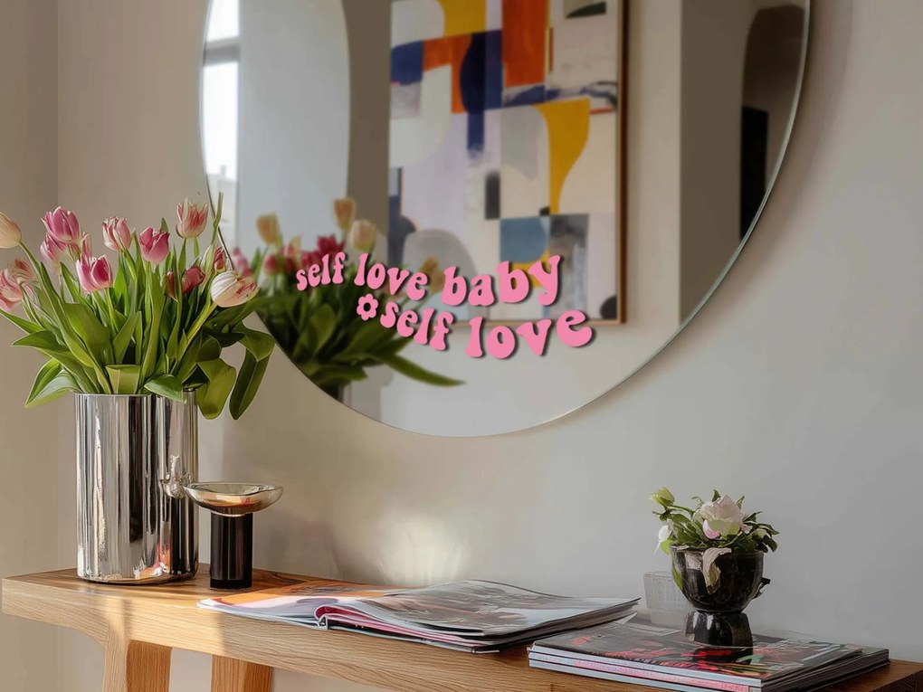 Стикер за огледало S25 – Self love baby 39x13