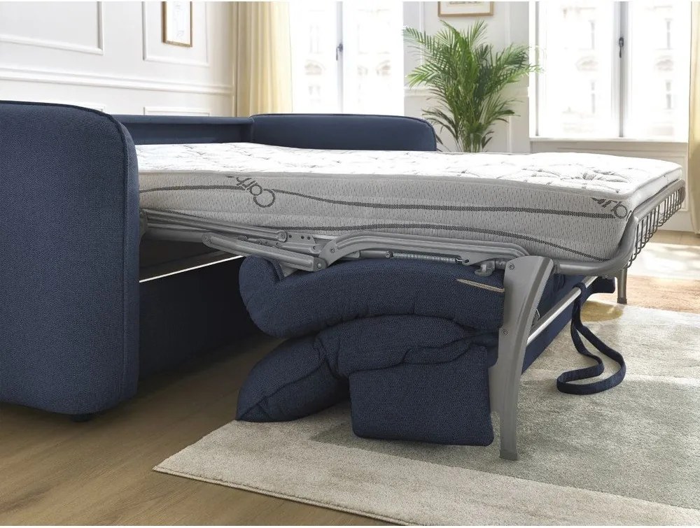 Тъмносин диван 216 cm Achille – Bobochic Paris