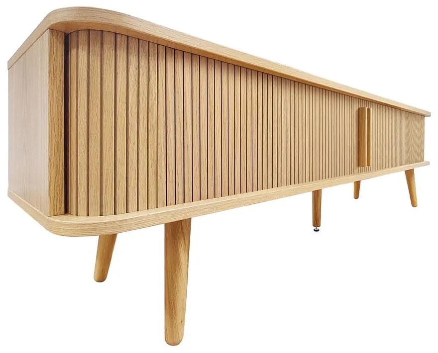 Маса за телевизор от декор от дъб в естествен цвят 178x50x40 cm Rove – Woodman