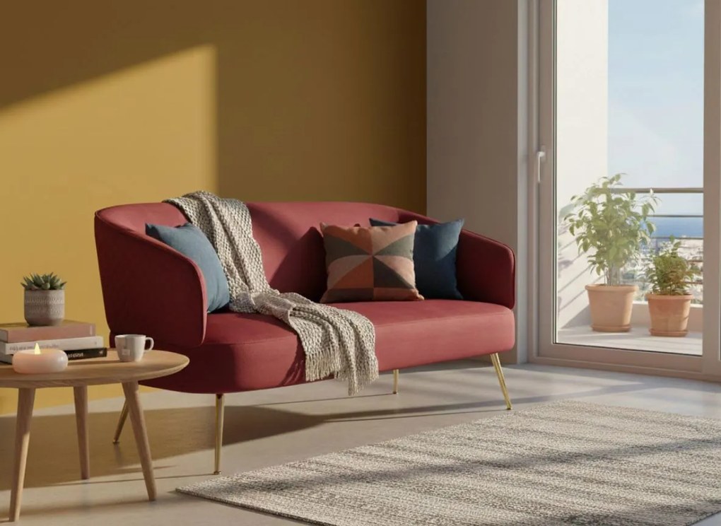 Диван Vyragosa-Червено