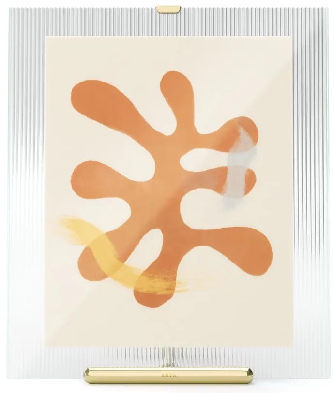 Стъклена стояща рамка златна 26x30,5 cm Flute – Umbra