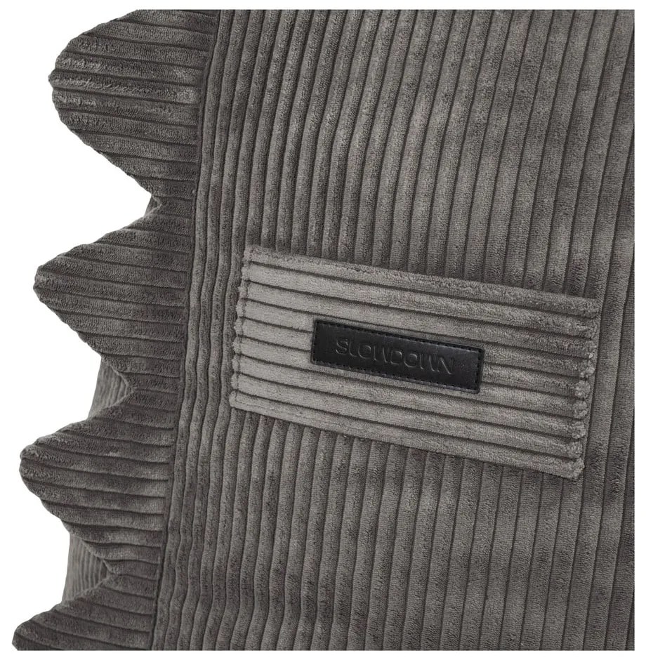 Кремав детски пуф от рипсено кадифе Snug 80 Dragon – SLOWDOWN