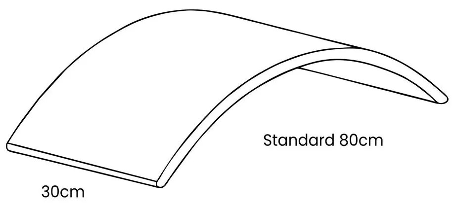 Розова/естествена балансираща дъска от масивен бор 80x30x18 cm Montessori – Meowbaby