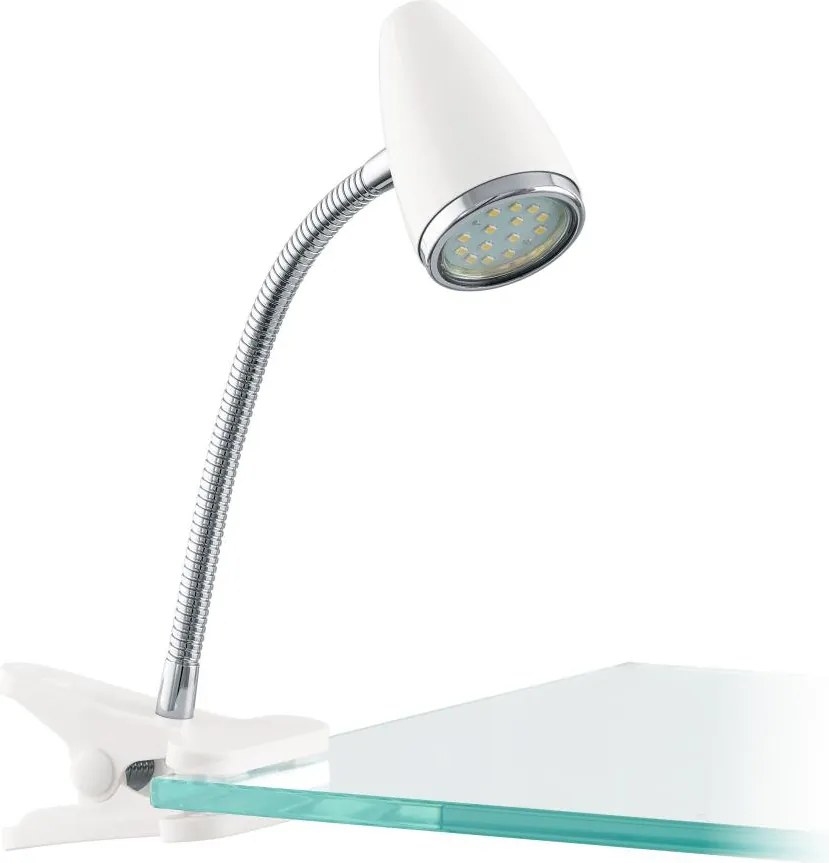 Eglo 902368 - LED лампа с щипка RICCIO 1xGU10/2,8W/230V бяла/лъскав хром