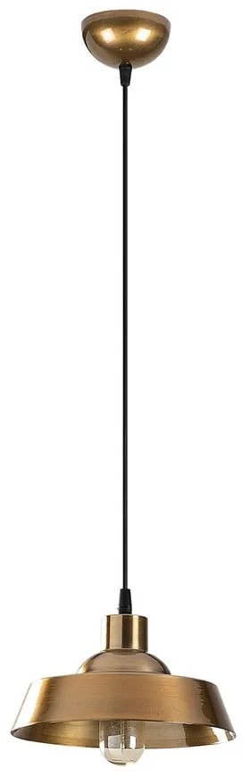 Висящо осветително тяло в златисто с метален абажур ø 22 cm Berceste – Opviq lights