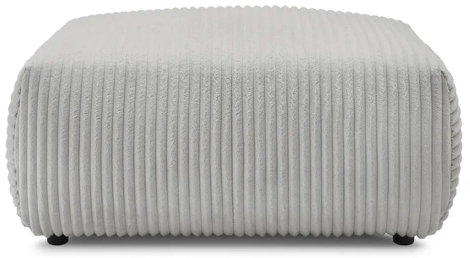 Светлосива табуретка от рипсено кадифе Lucien – Bobochic Paris