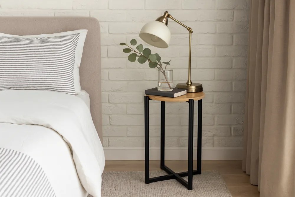 Кръгла масичка за кафе в лофт стил 29 x 42 cm