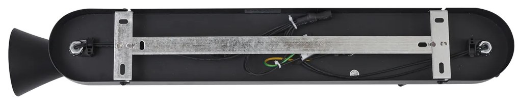 Модерен таванен прожектор черен 4-светлини въртящ се и накланящ се - Triangle