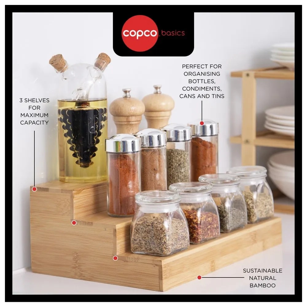 Бамбуков органайзер за подправки Copco - Kitchen Craft