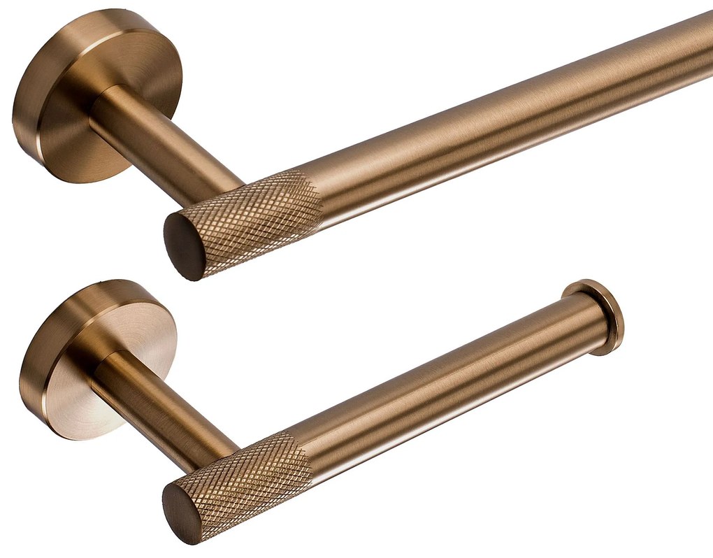 Комплект аксесоари за баня GRID Brush Copper 4 части