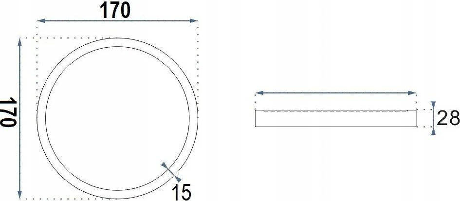 LED ПАНЕЛ ВГРАДЕН Round White 12W