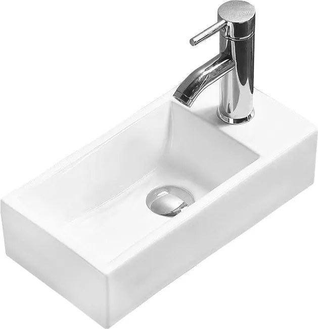 Mexen Inez лява стояща умивалник 40 x 20 см, бяла - 21484000L