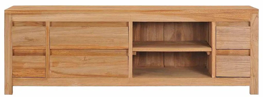 288899 vidaXL ТВ шкаф 120x30x40 см тиково дърво масив