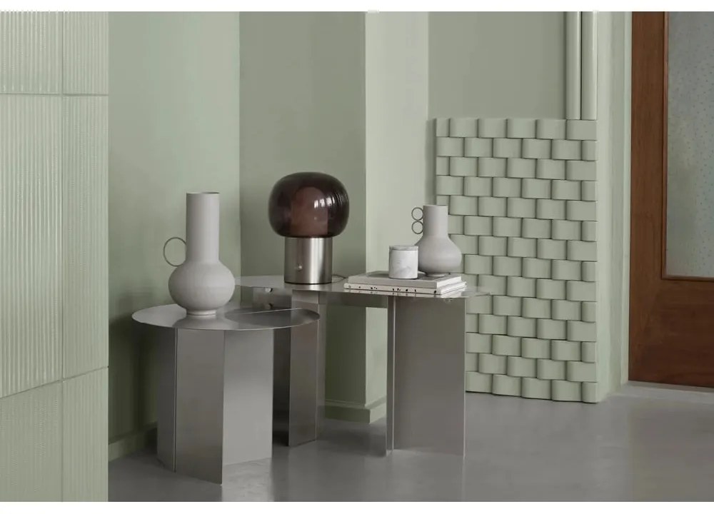 Конзолна маса от неръждаема стомана в матово сребрист цвят 35x80 cm Oru – Blomus