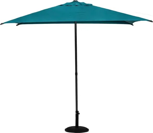 Прав накланящ се чадър Hesperide Soya, 2.5x2.5 m - Синьо-зелен