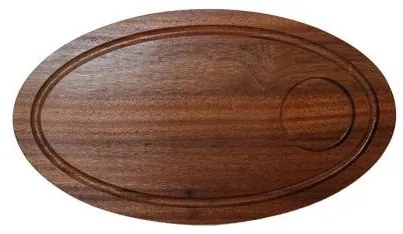 Horecano - Дървена дъска за презентация елипса 23x38x1.5см-(HC-981523) C067B