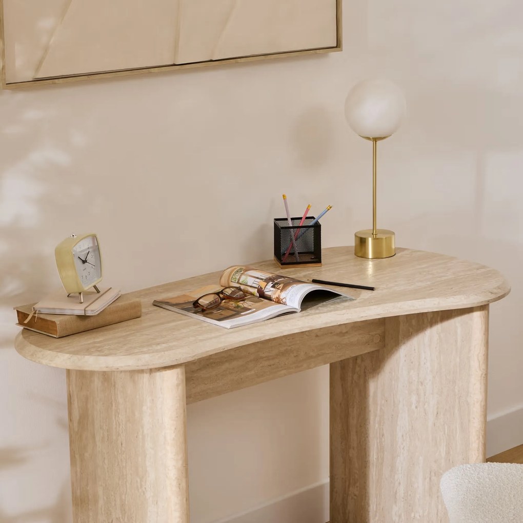 Бюро atmosphera Anaya, MDF, Травертинов ефект, 120x60x75 cm