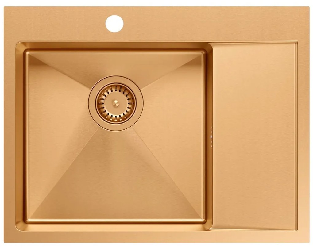 Стоманена мивка RUSSEL 116 Copper