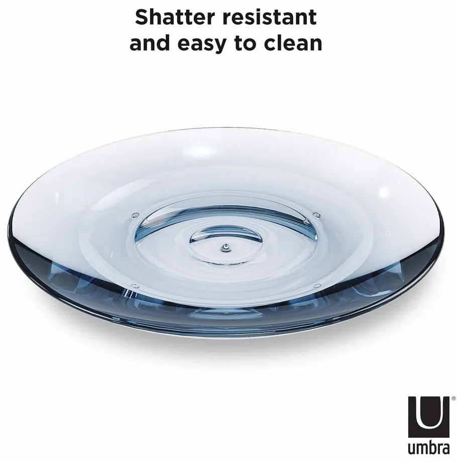 Син пластмасов диспенсер за сапун Droplet - Umbra