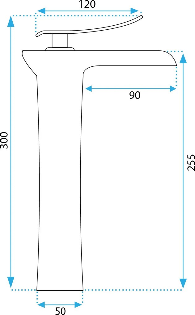 Смесител за мивка Rea Laguna Brush Copper high