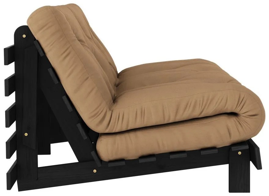 Кафяв разтегателен диван 160 cm Roots Black Night – Karup Design