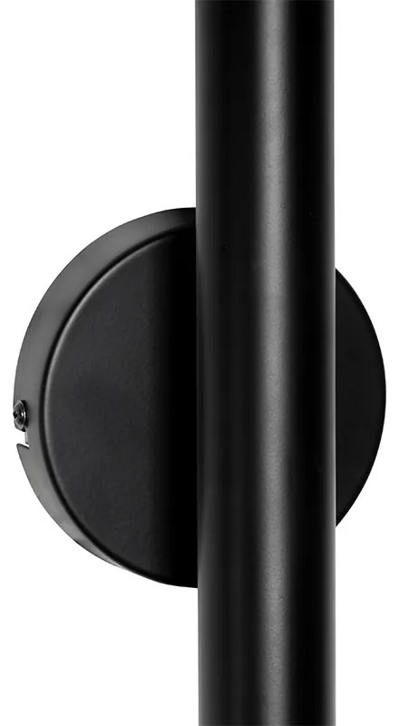 Арт Деко стенна лампа черна 2-светлина - Tubi