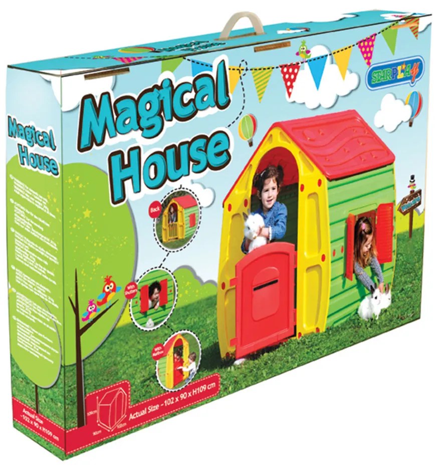 STARPLAST Градинска къща Magical House 102x90x109 см. Класическа
