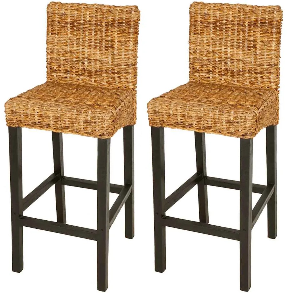 242687 vidaXL Бар табуретки, 2 бр, абака