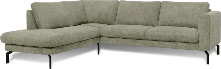 Светлозелен ъглов диван (ляв ъгъл) Gomero – Scandic