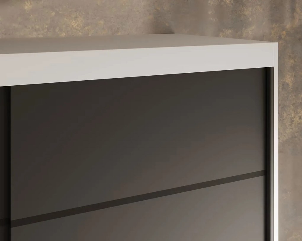 Гардероб Houston 150 плъзгащ се-Leuko-Мауро