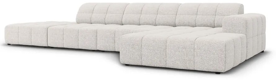 Светлосив ъглов диван (десен ъгъл) Chicago - Cosmopolitan Design