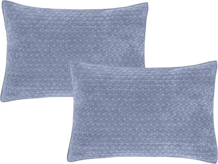 Декоративни възглавници в комплект 2 бр. 50x75 cm Attica Velvet Embroidered – Bianca