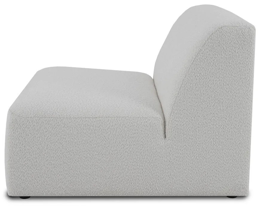 Бял модулен диван от букле (среден модул) Roxy – Scandic