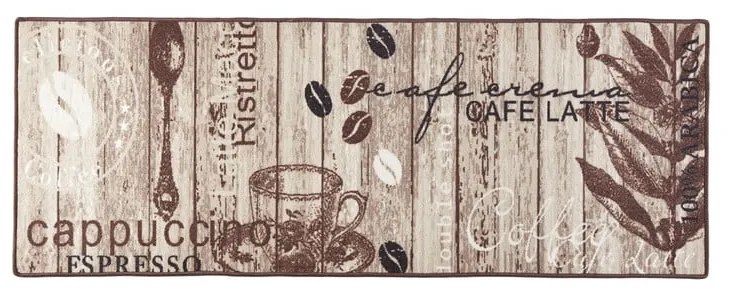 Кафяв кухненскиа пътека Delicious Coffee, 67 x 180 cm Delicious Coffee - Hanse Home