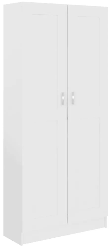 802732 vidaXL Библиотека, бяла, 82,5x30,5x185,5 см, ПДЧ