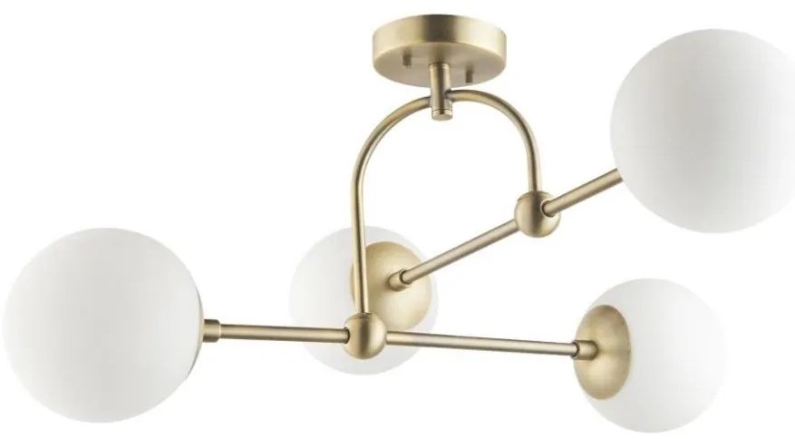 Endon 90843 - Плафонен полилей ONTARIO 4xE14/7W/230V месинг