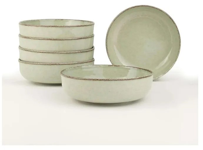 Светлозелени порцеланови купички в комплект от 6 бр. 75 ml – Hermia