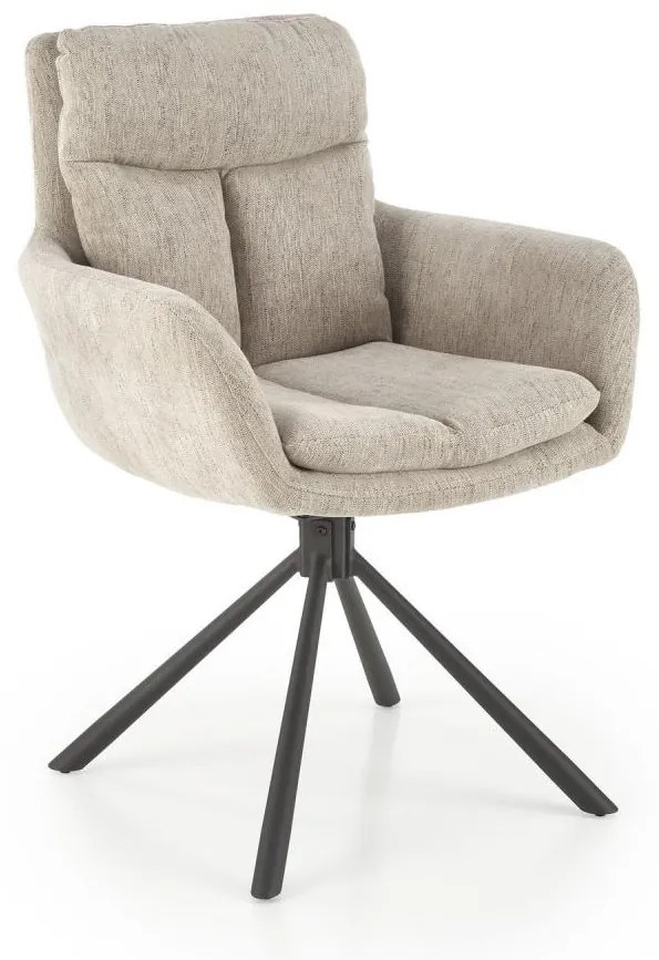 Трапезен стол HALSA, 1 бр., бежов