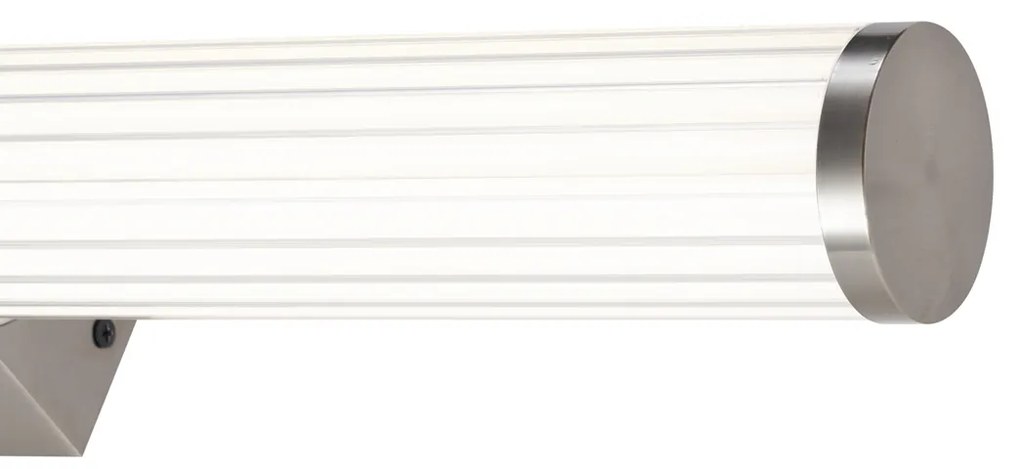 Ретро стенна лампа Gunmetal 60cm вкл. LED IP44 - Coco