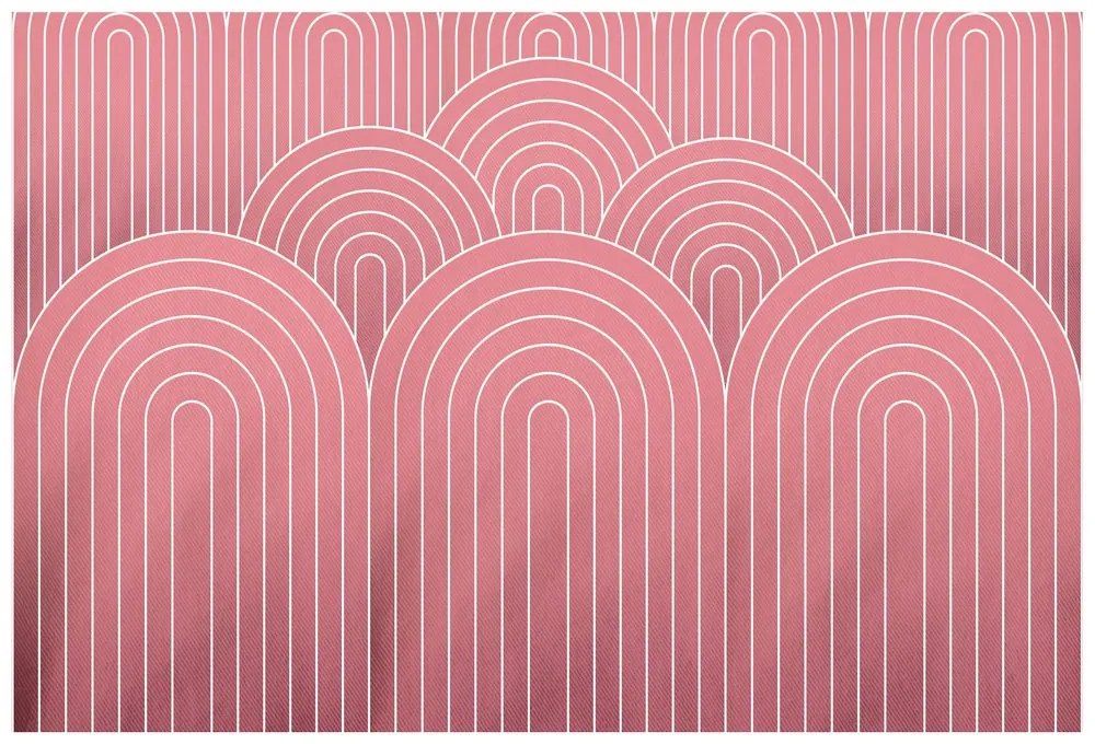 Самозалепващ тапет – Старорозов модел дъга Mid-Century