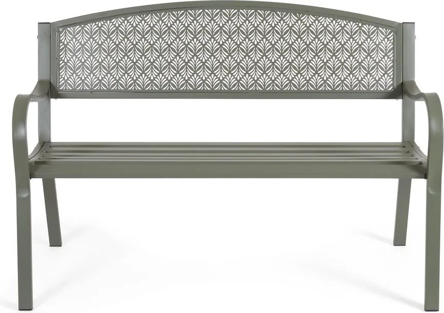 Градинска пейка метална в цвят каки Lizette – Bizzotto
