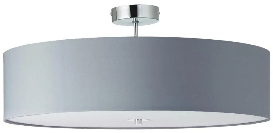 Brilliant - Полилей за повърхностен монтаж ANDRIA 3xE27/60W/230V Ø 60 см сив